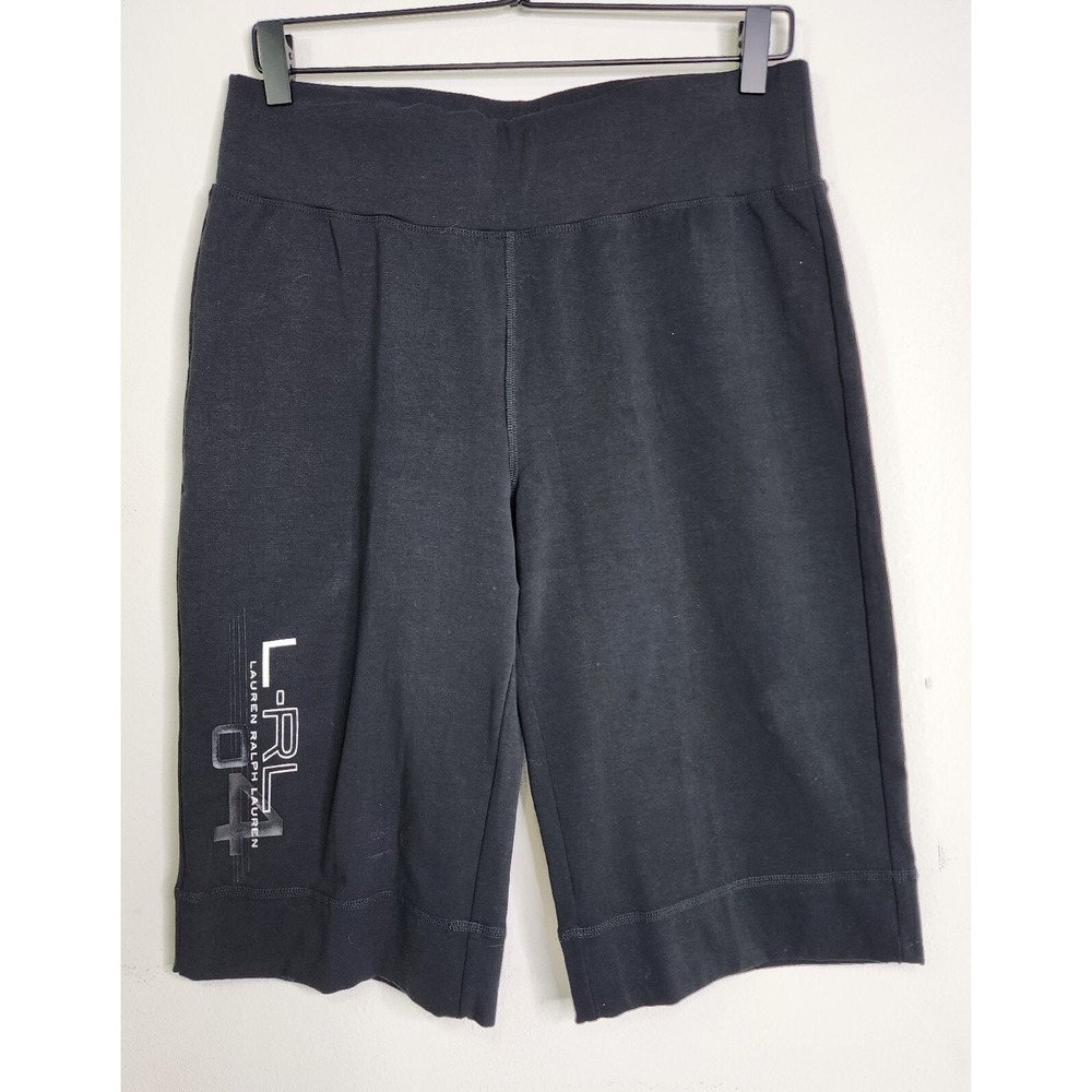 Lauren Ralph Lauren L-RL 04 Womens Active Capri Black Sportswear Pants‎ 30x14